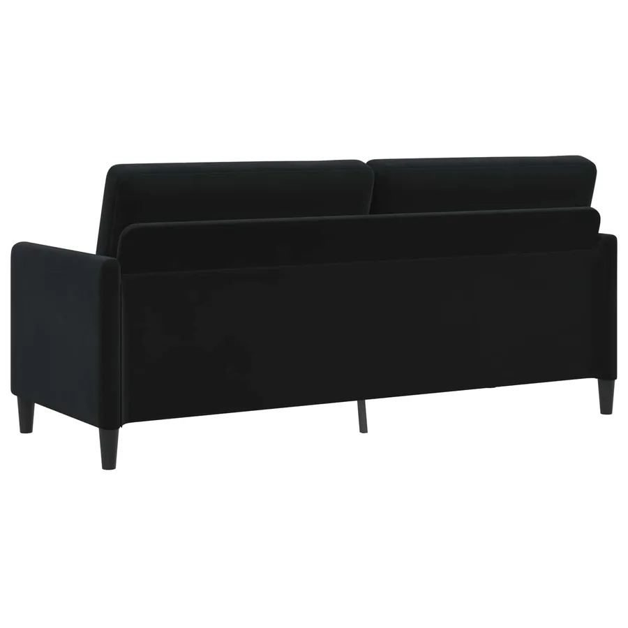 Sofa avec rangement Noir 192 x 78 x 87 cm Polyester - 5