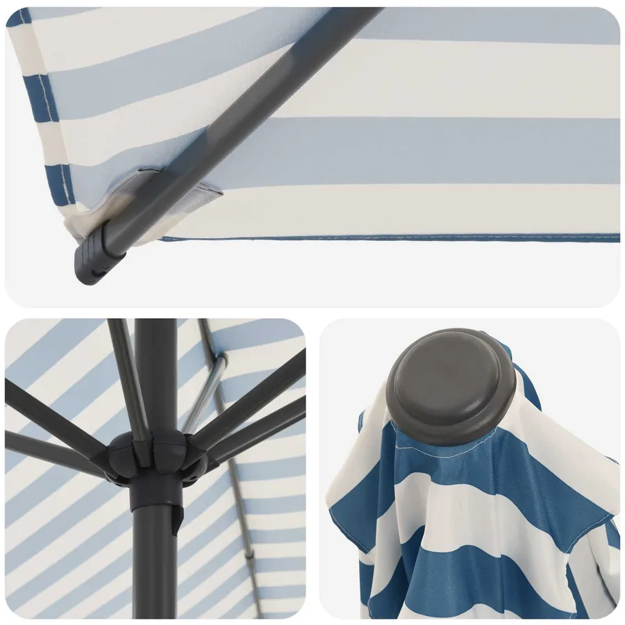 Parasol de jardin avec base 270 x 270 cm Polyester - 5