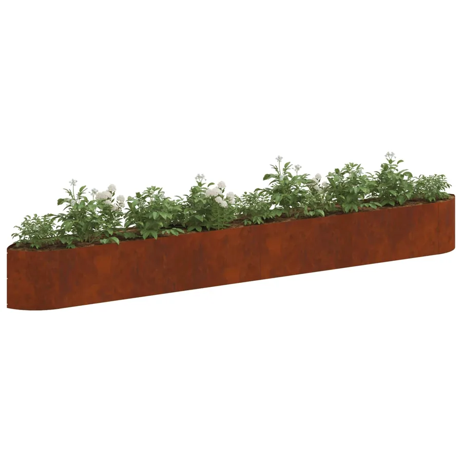 Jardin surélevé Acier patiné 380 x 40 x 40 cm Acier - 3