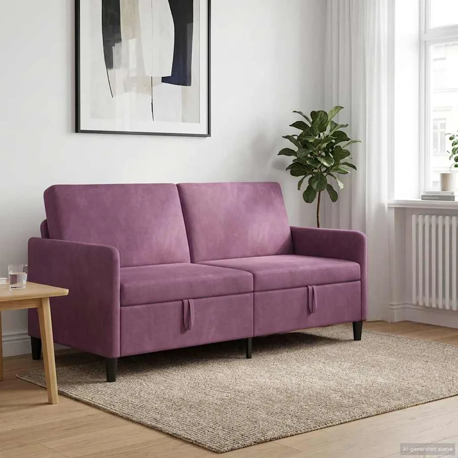 Sofa avec rangement Pourpre 172 x 78 x 87 cm Polyester