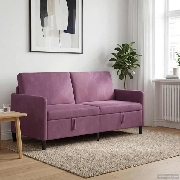 Sofa avec rangement Pourpre 172 x 78 x 87 cm Polyester