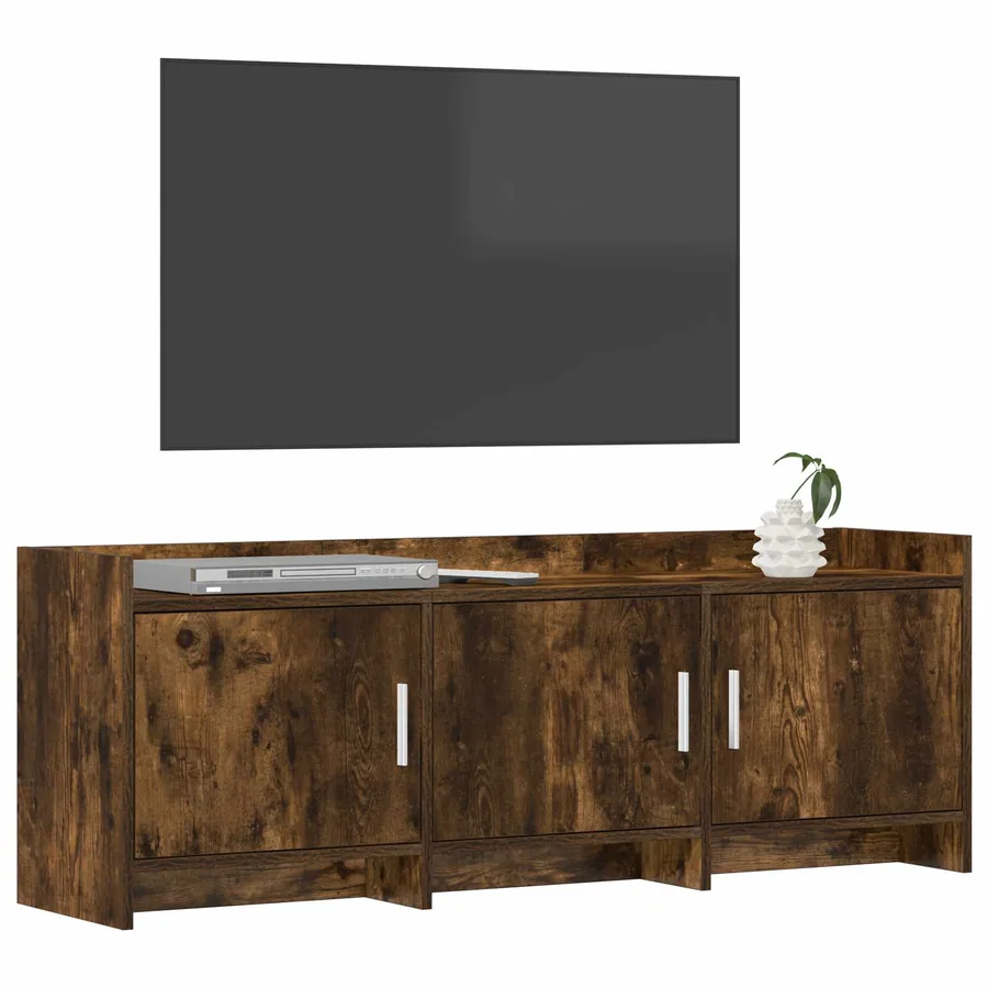 Meuble TV 130 x 33 x 47 cm Chêne fumé Bois d'ingénierie - 3