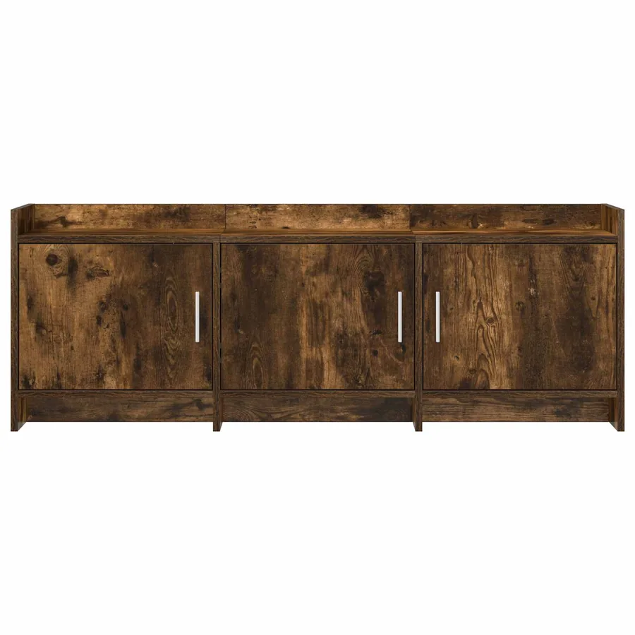 Meuble TV 130 x 33 x 47 cm Chêne fumé Bois d'ingénierie - 5