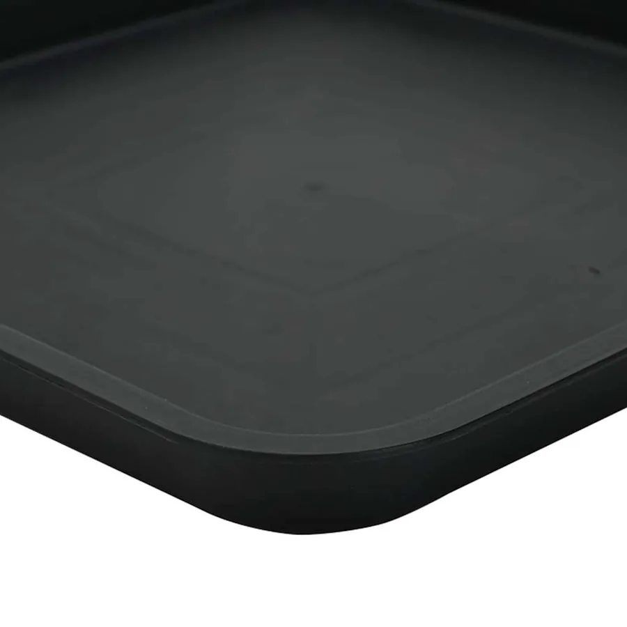 Pots de plantes 6 pcs Noir 20 x 20 x 16 cm Plastique - 8