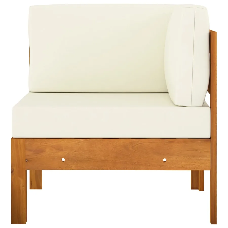 Salon de jardin 5 pièces avec coussins 100 x 60 cm Bois d'acacia - 8