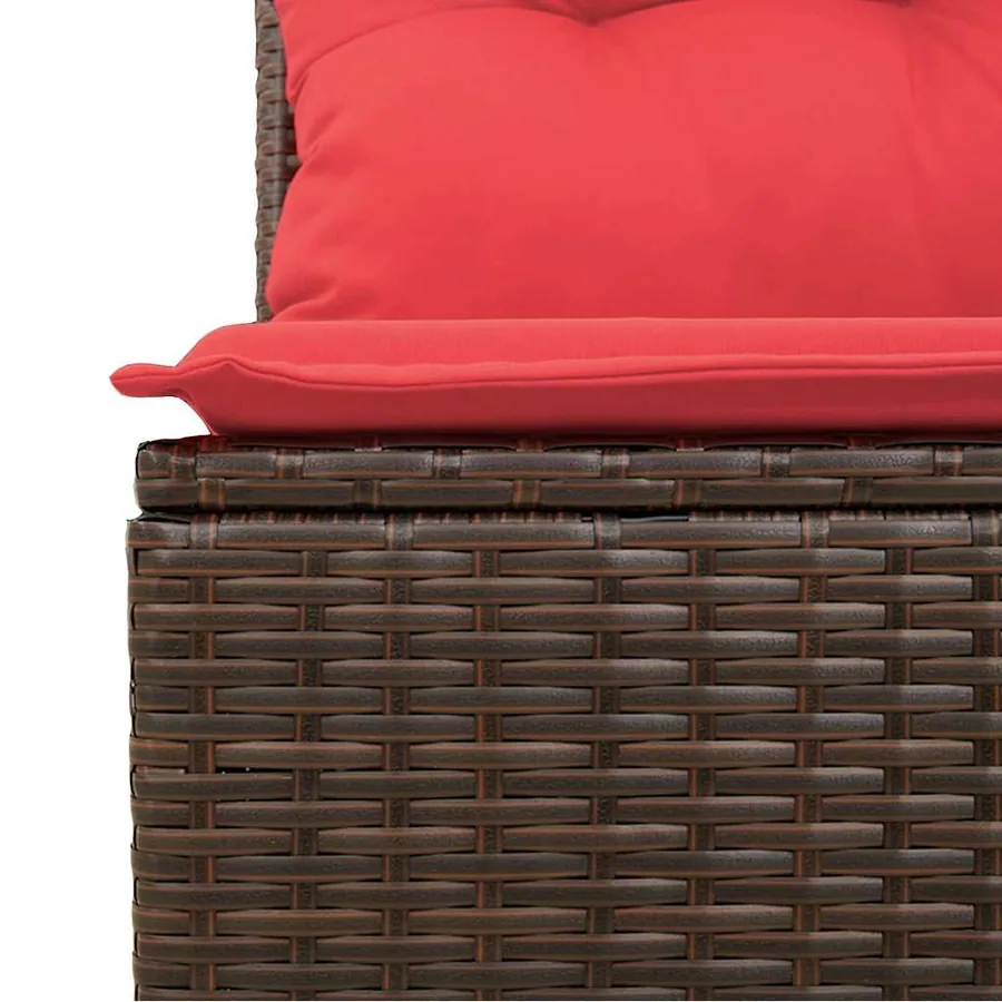 Ensemble de canapé de jardin 9 pcs Beige polyrotin - 7