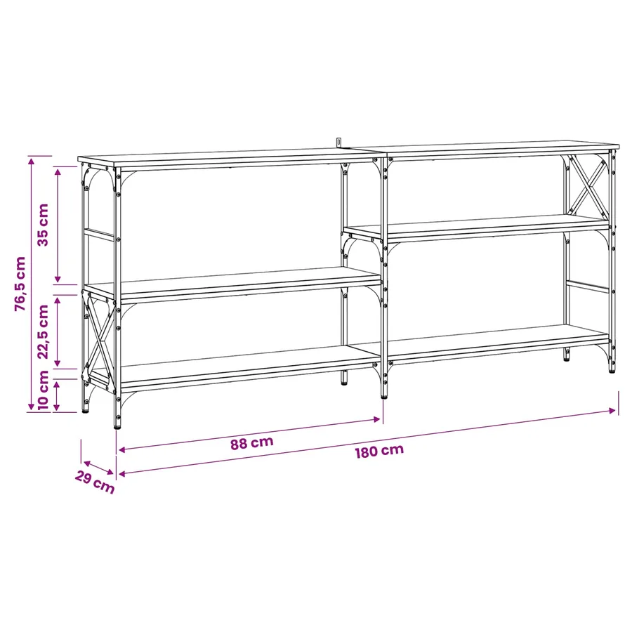 Table console métal PB - 9