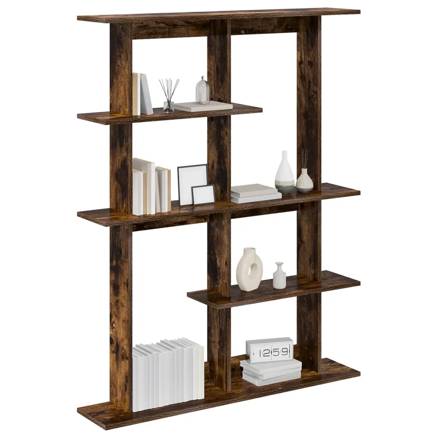 Étagère Murale Chêne fumé 102 x 20 x 130 cm Bois d'ingénierie - 2