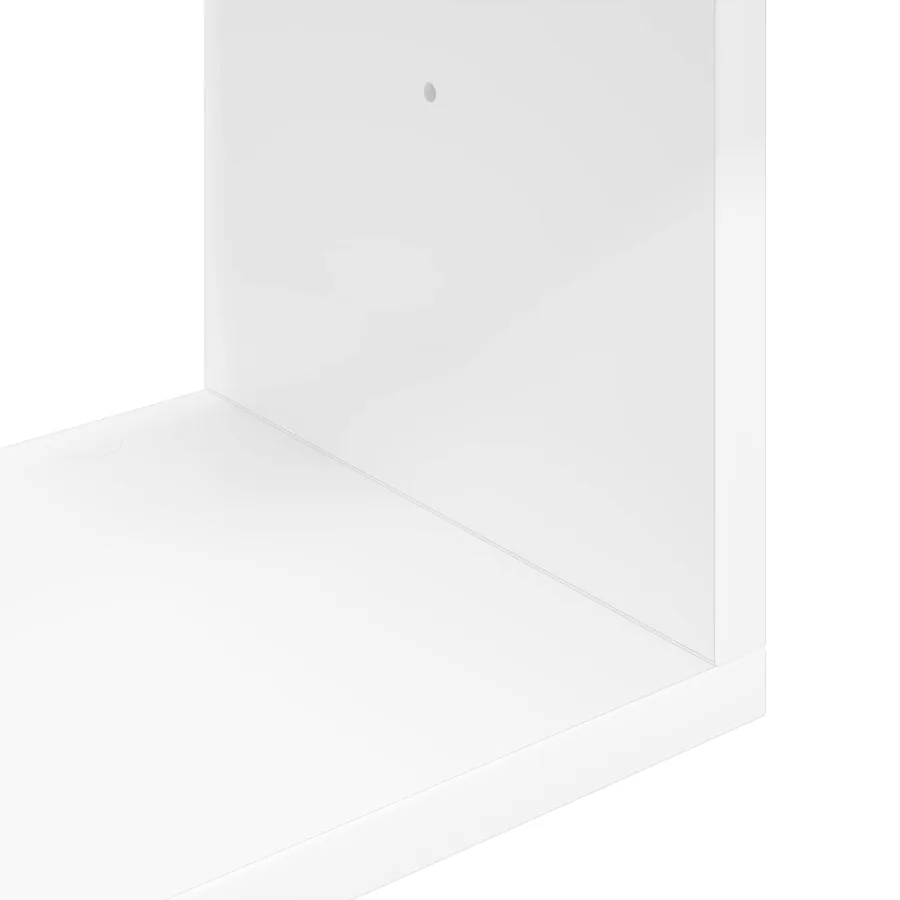 Étagère Murale Montage mural Blanc 32 x 21 x107 cm - 6