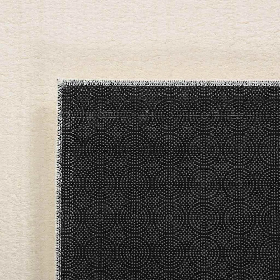 Tapis shaggy crème blanc 120x183 cm polyester - 5