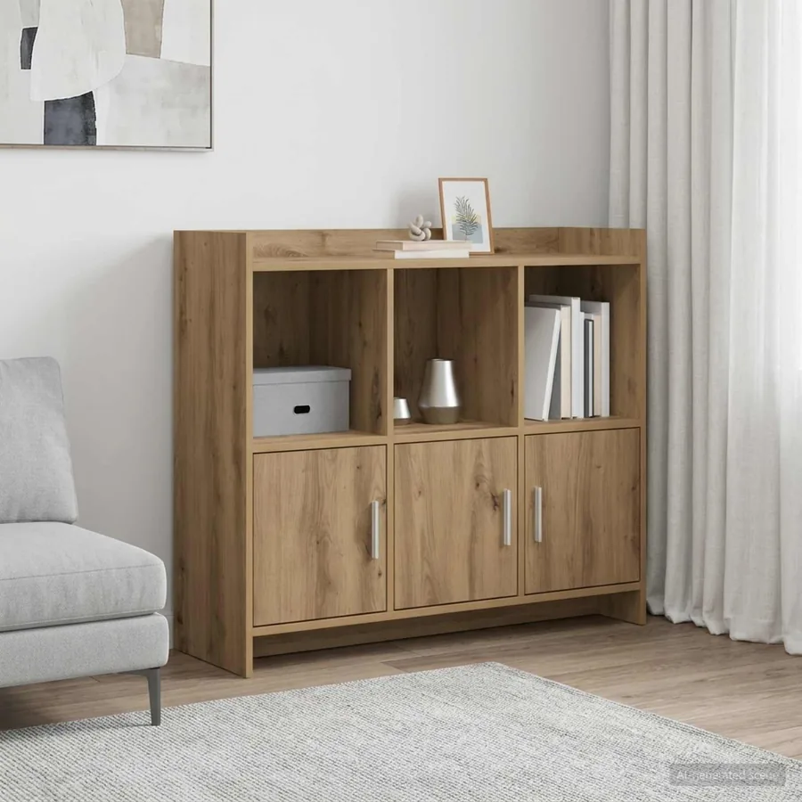 Buffet Chêne artisanal 98,5 x 33 x 80 cm Bois d'ingénierie