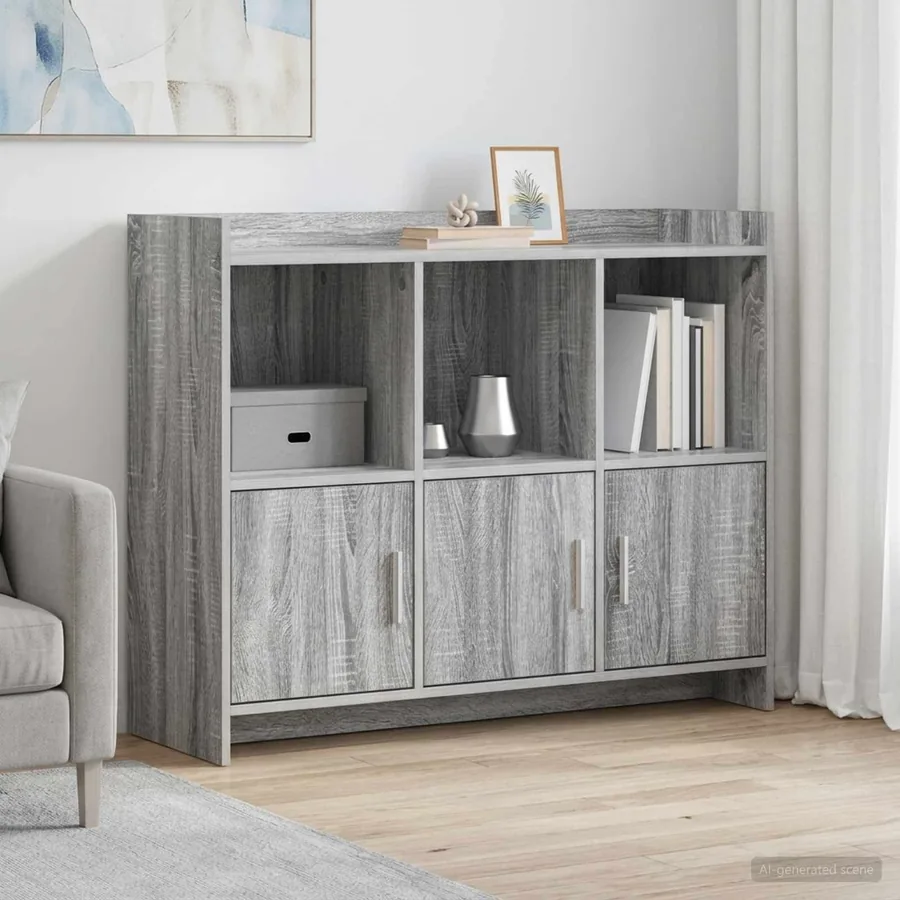 Buffet Sonoma gris 98,5 x 33 x 80 cm Bois d'ingénierie