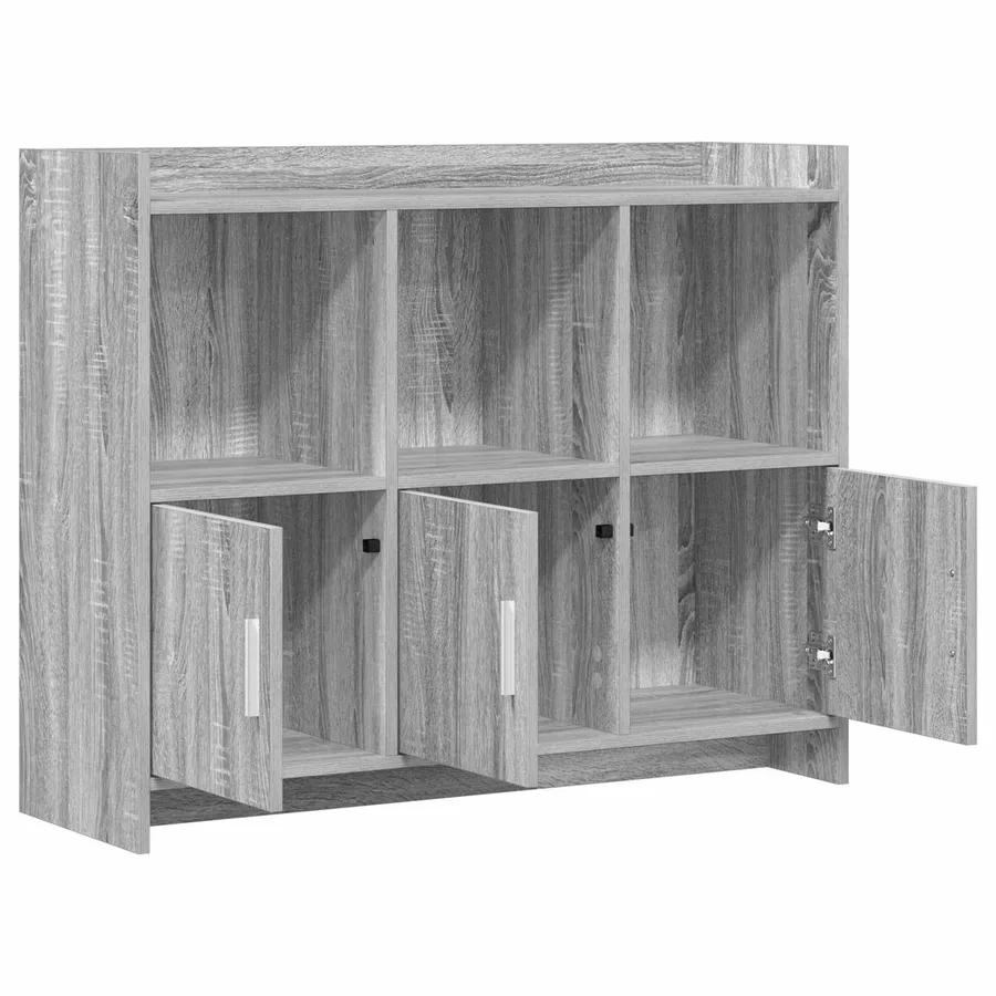 Buffet Sonoma gris 98,5 x 33 x 80 cm Bois d'ingénierie - 4