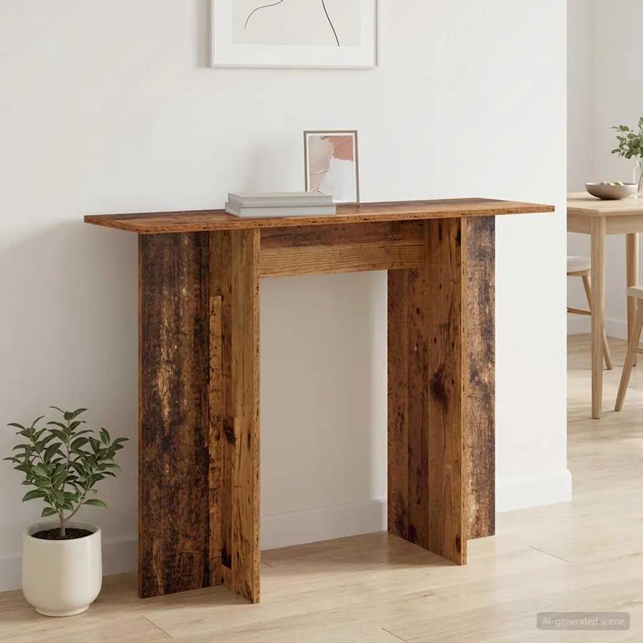 Table console Bois ancien 100 x 30 x 75 cm Bois d'ingénierie