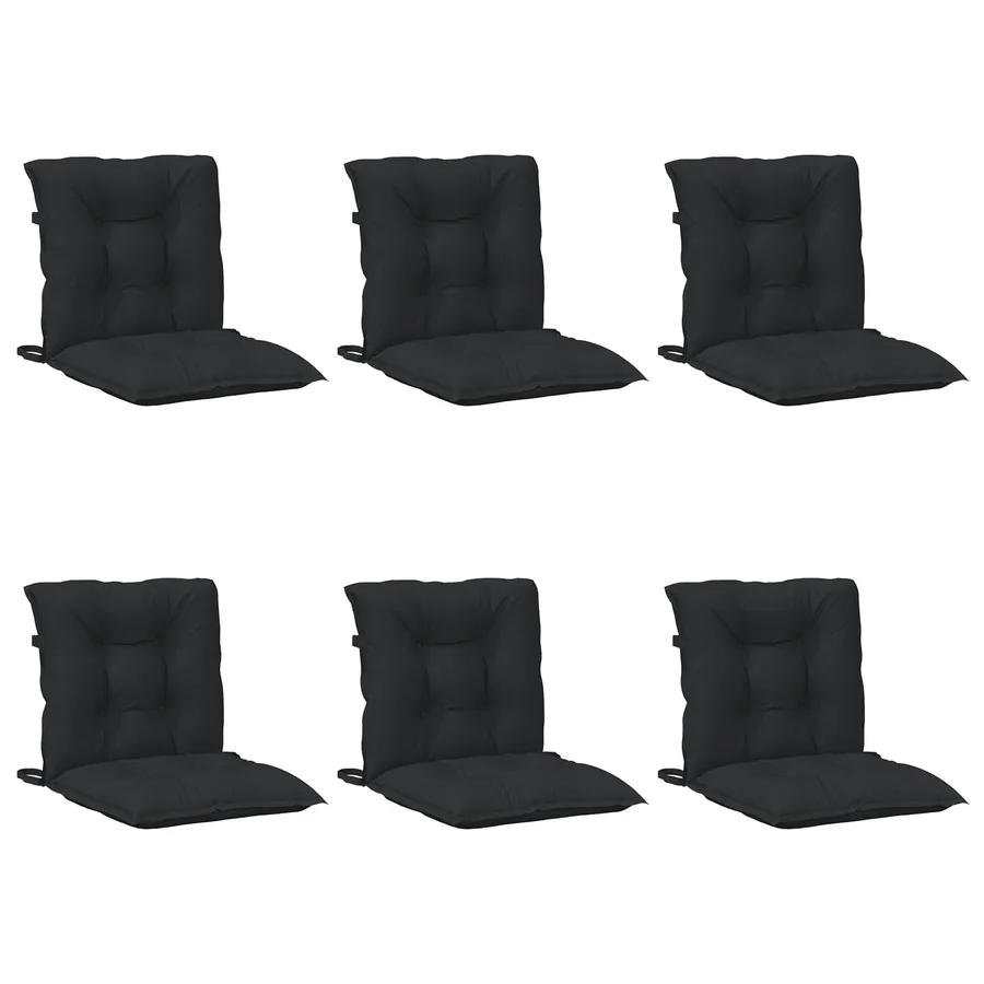 Ensemble de coussins pour chaise à dossier bas 6 pcs - 2