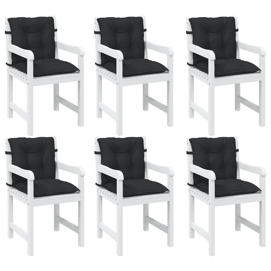 Ensemble de coussins pour chaise à dossier bas 6 pcs - 3