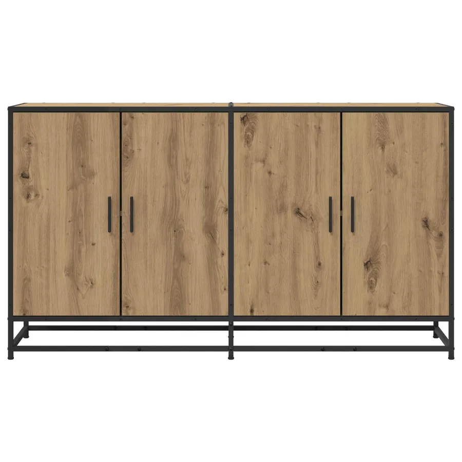 Buffet Chêne artisanal 134 x 35 x 76 cm Bois d'ingénierie - 4