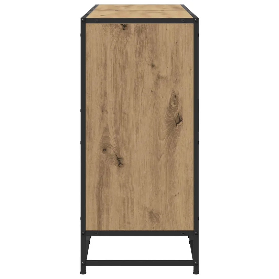 Buffet Chêne artisanal 134 x 35 x 76 cm Bois d'ingénierie - 5
