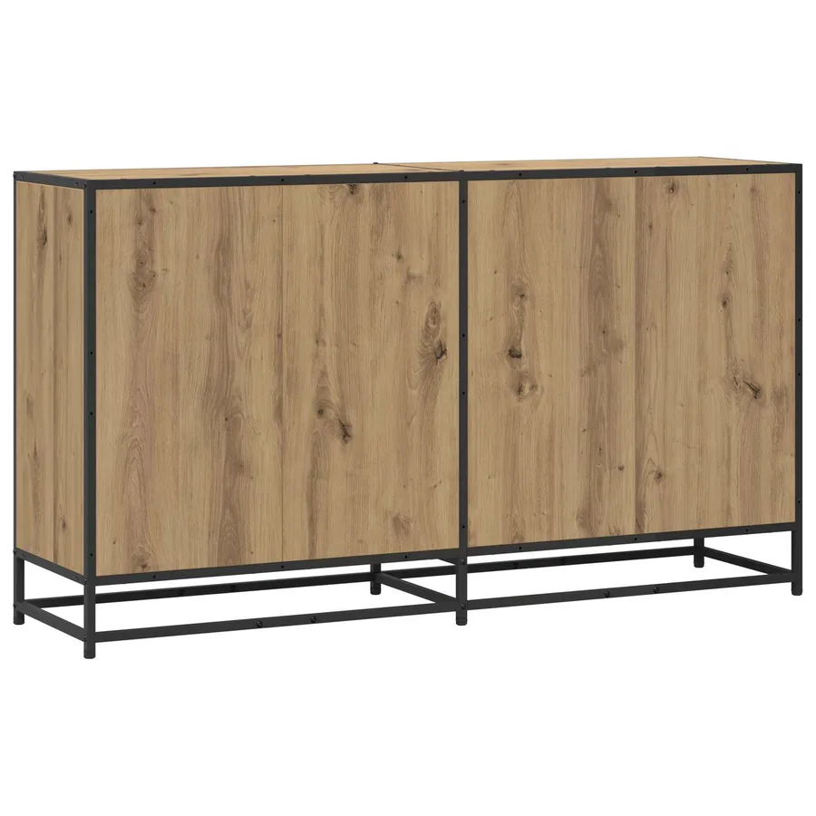 Buffet Chêne artisanal 134 x 35 x 76 cm Bois d'ingénierie - 6