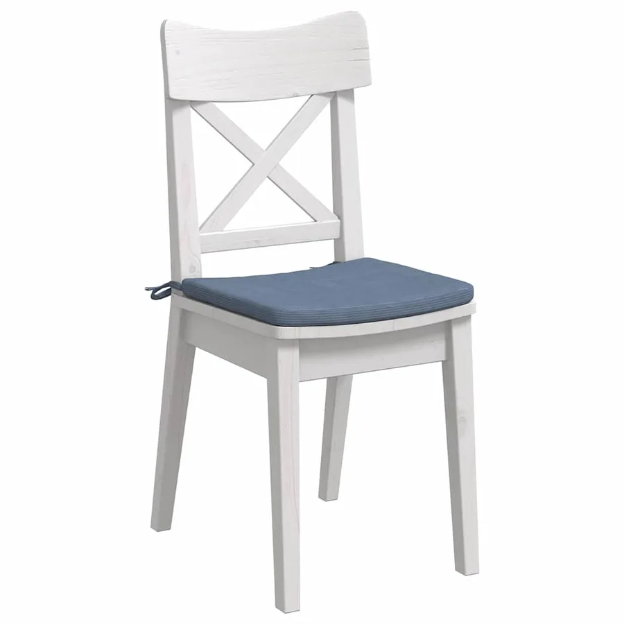 Coussins de siège 4 pcs Bleu 40 x 40 x 3 cm - 3