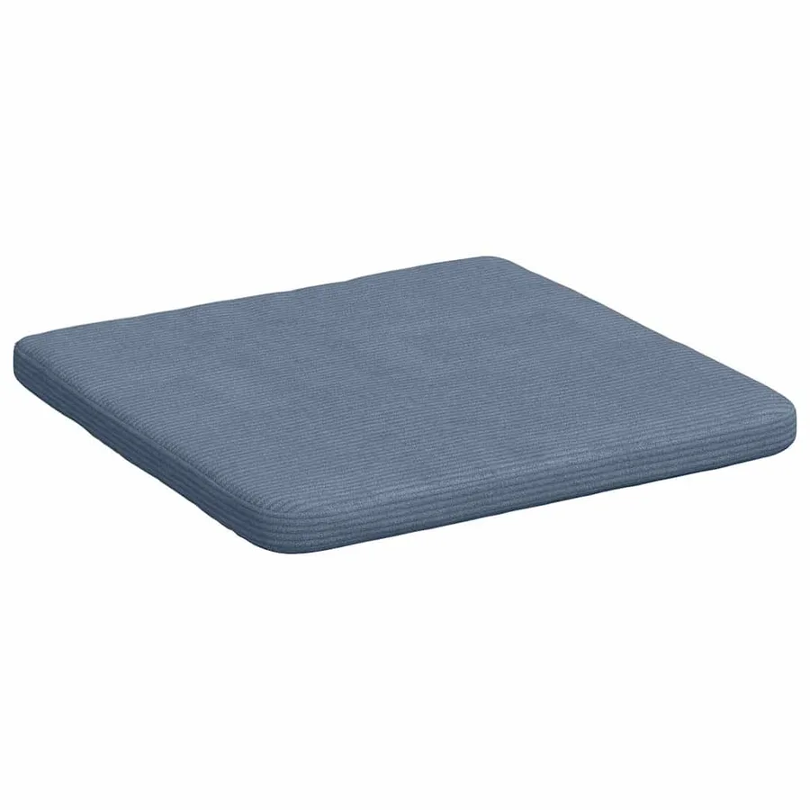 Coussins de siège 4 pcs Bleu 40 x 40 x 3 cm - 5