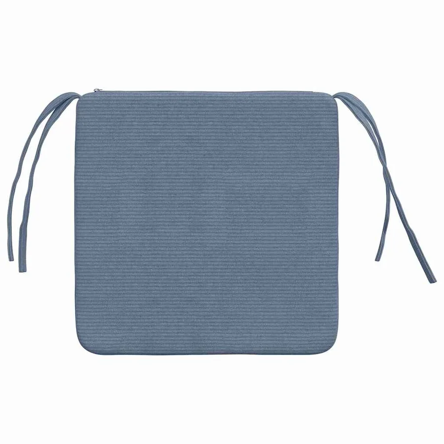 Coussins de siège 4 pcs Bleu 40 x 40 x 3 cm - 7