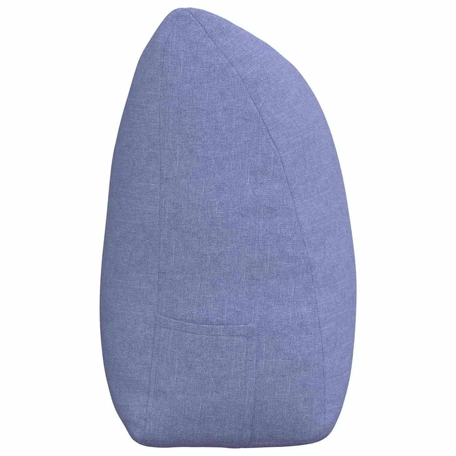 Coussin de Dos Bleu denim 200 x 24 x 50 cm tissu - 7