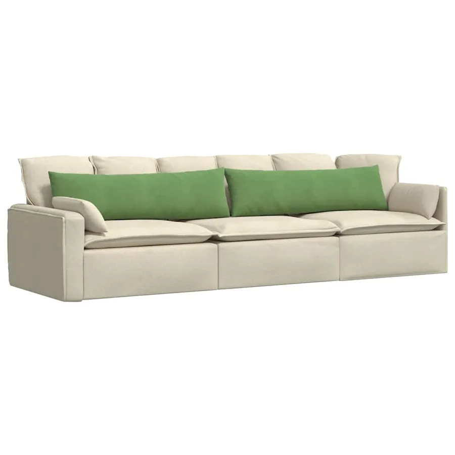 Coussins de canapé 2 pcs Vert clair 145 x 40 cm - 3