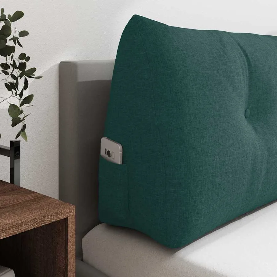 Coussin de Dos Vert foncé 160 x 24 x 50 cm tissu - 5