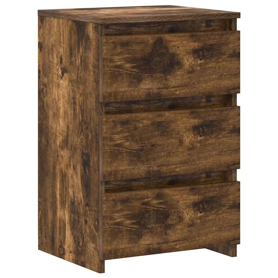 Tables de chevet 2pcs Chêne fumé 40x35x62,5cm Bois d'ingénierie - 5