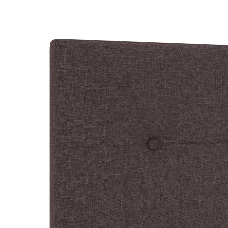 Lit boxspring avec matelas Marron foncé 160 x 200 cm Tissu - 8