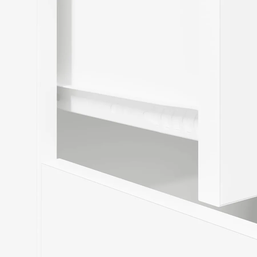 Buffet blanc 60x30x75 cm bois d'ingénierie - 10