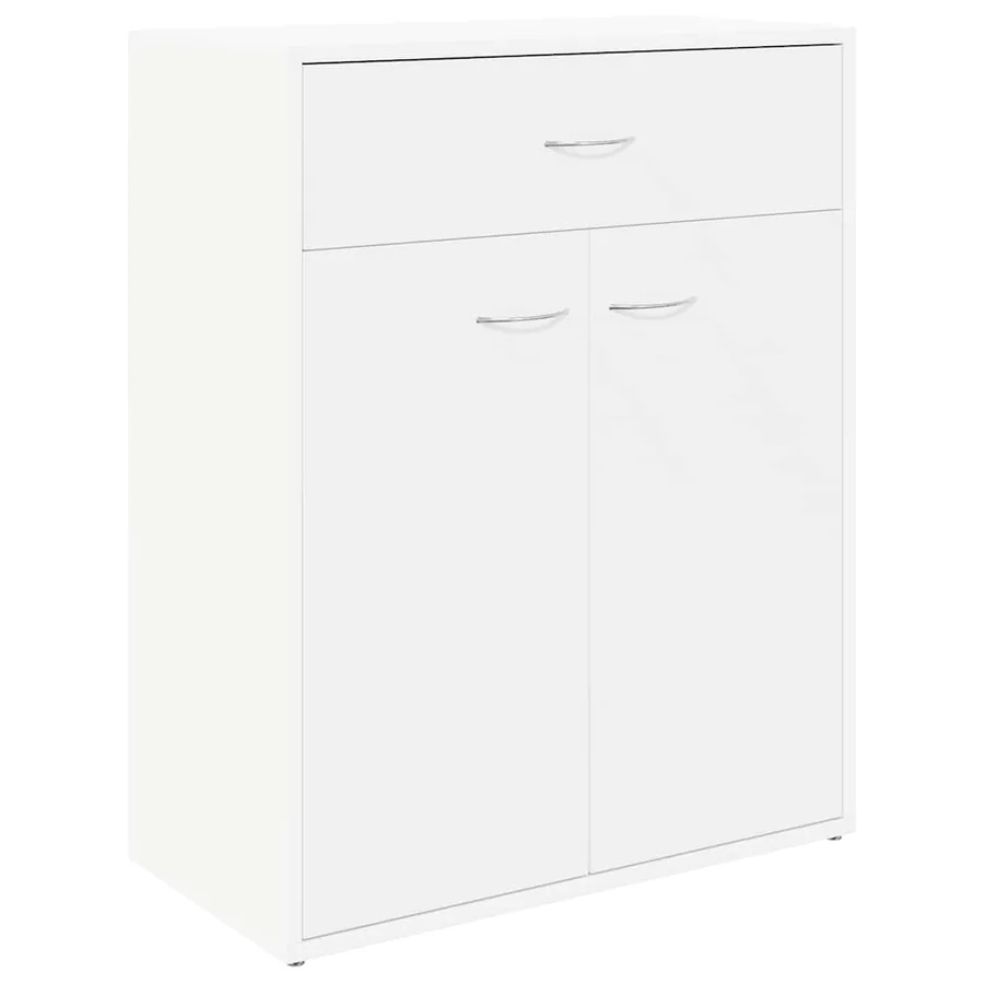 Buffet blanc 60x30x75 cm bois d'ingénierie - 2