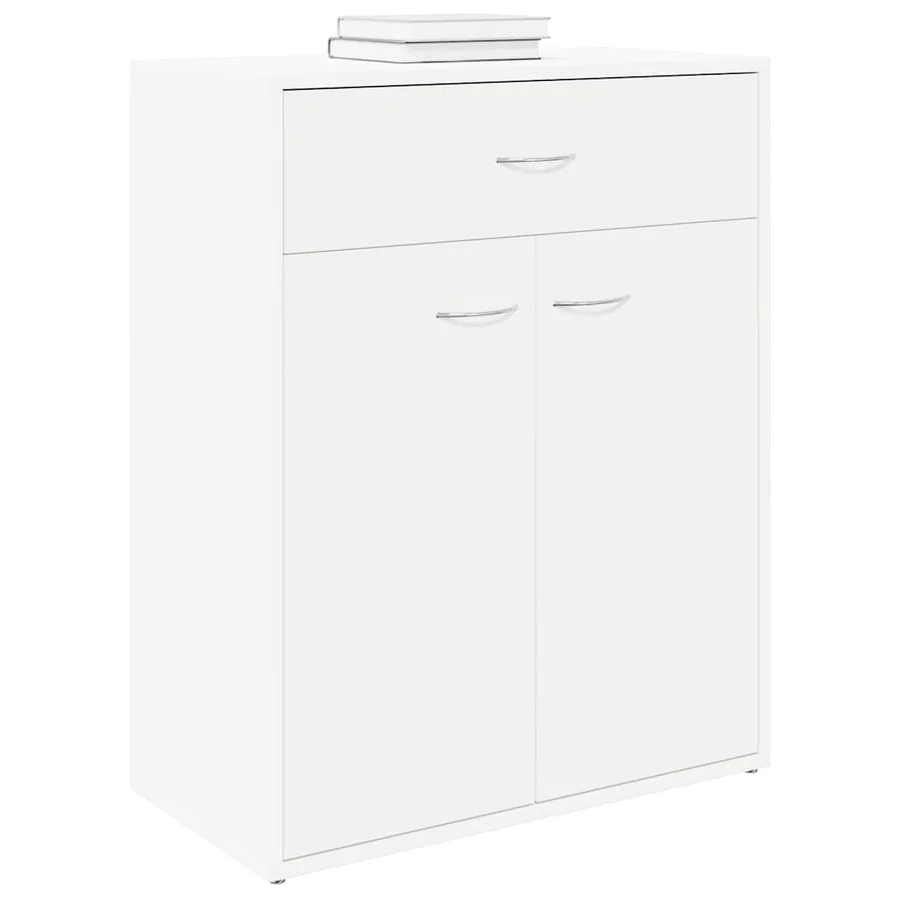 Buffet blanc 60x30x75 cm bois d'ingénierie - 3
