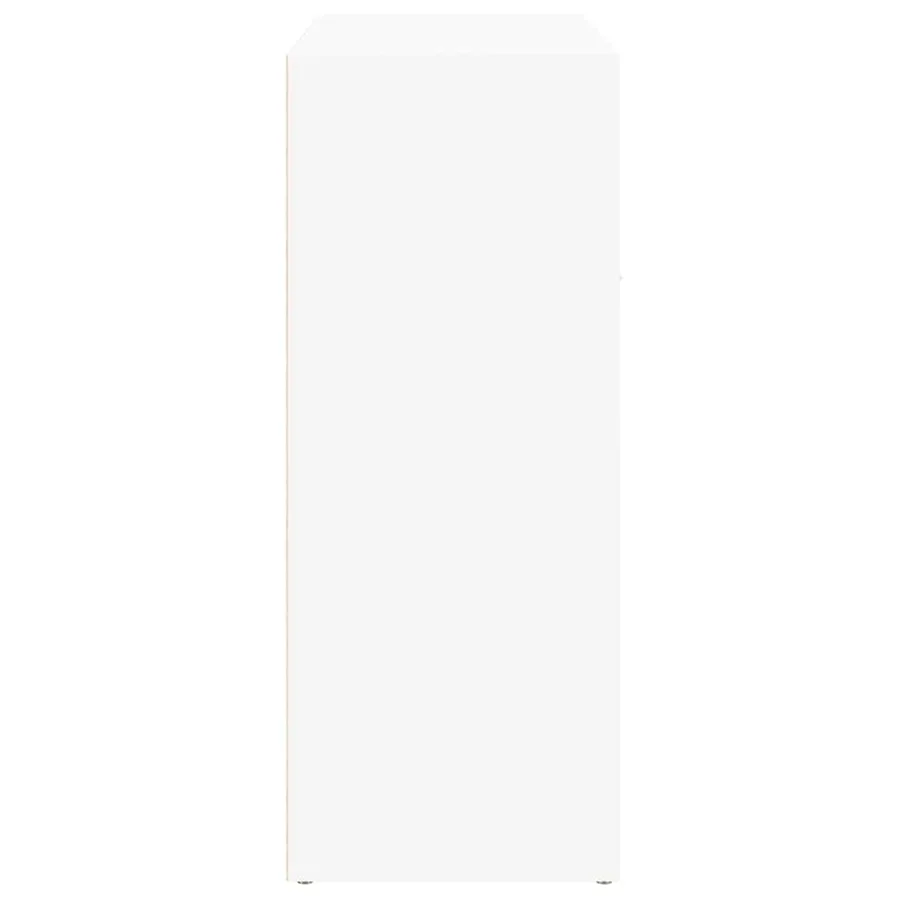Buffet blanc 60x30x75 cm bois d'ingénierie - 6