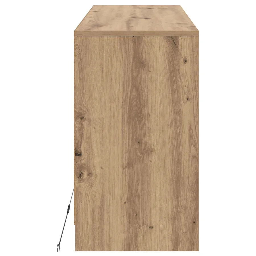 Meuble TV 91 x 34 x 61 cm Chêne artisanal Bois d'ingénierie - 7