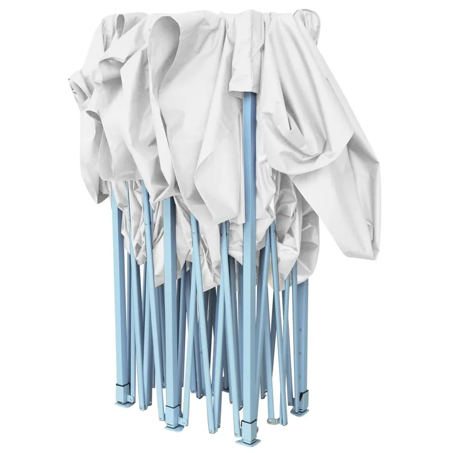 Tente de réception pliable professionnelle 3x6 m Acier Blanc - 5