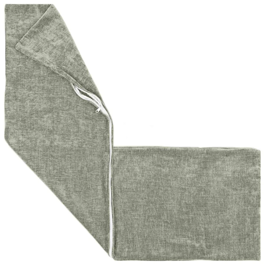 Housse de coussin 2 pcs HEERLEN Vert 40 x 145 cm Tissu Chenille - 3