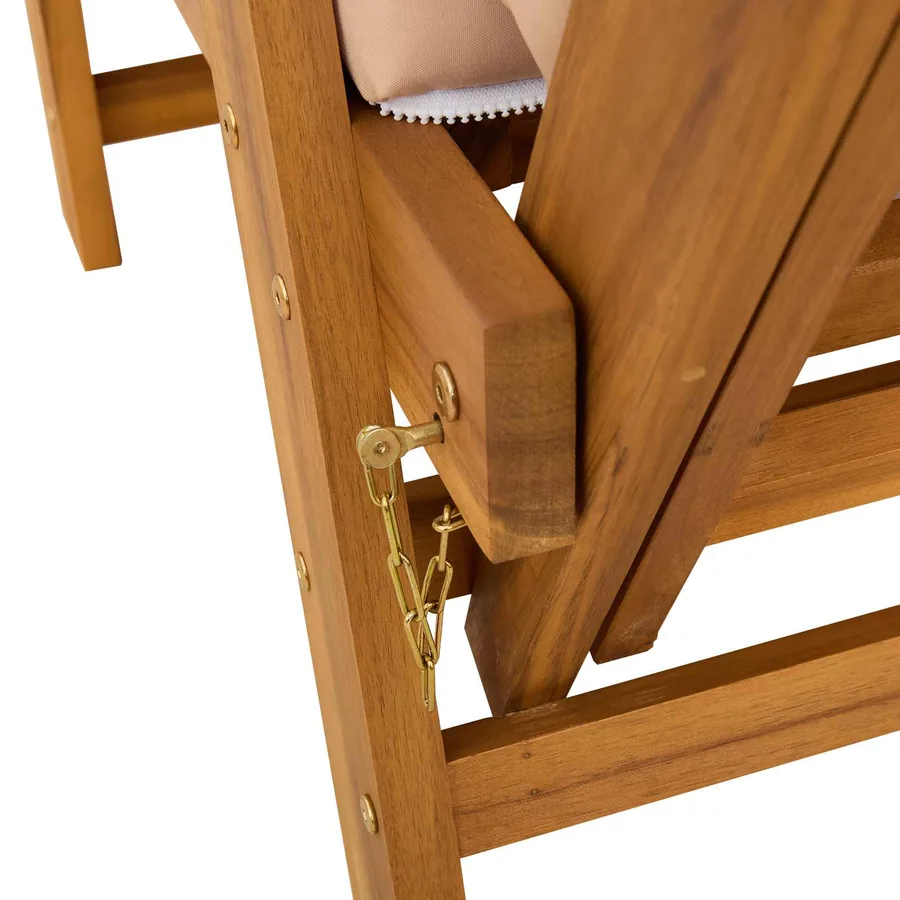 Banc de jardin 3 en 1 avec coussins Bois d'Acacia Massif - 10