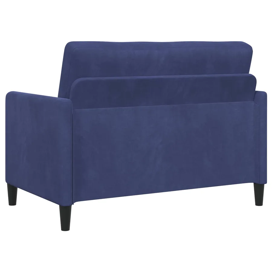 Sofa avec rangement Bleu police 122 x 78 x 87 cm Polyester - 5