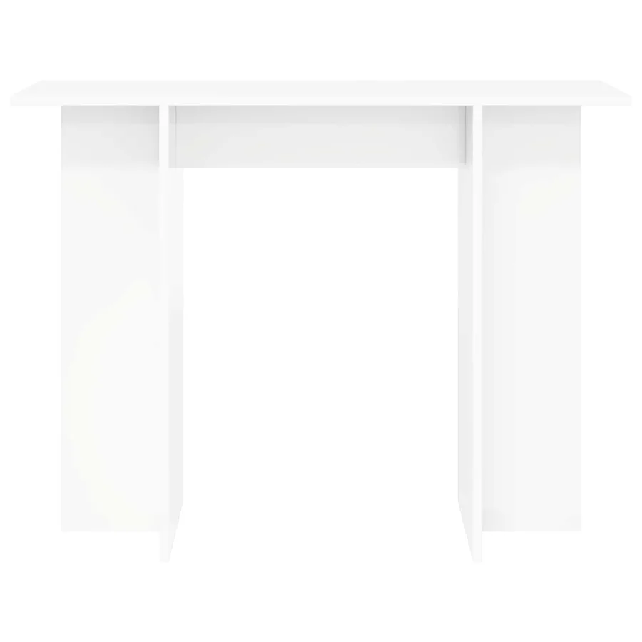 Table console Blanc 100 x 30 x 75 cm Bois d'ingénierie - 5