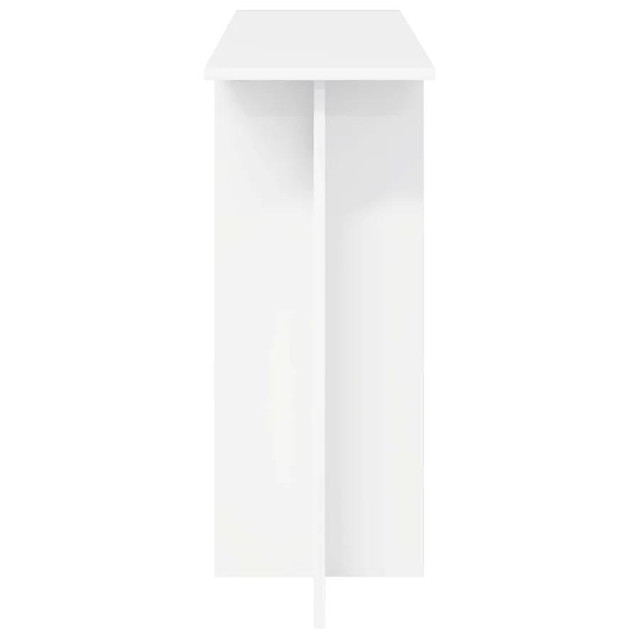 Table console Blanc 100 x 30 x 75 cm Bois d'ingénierie - 6