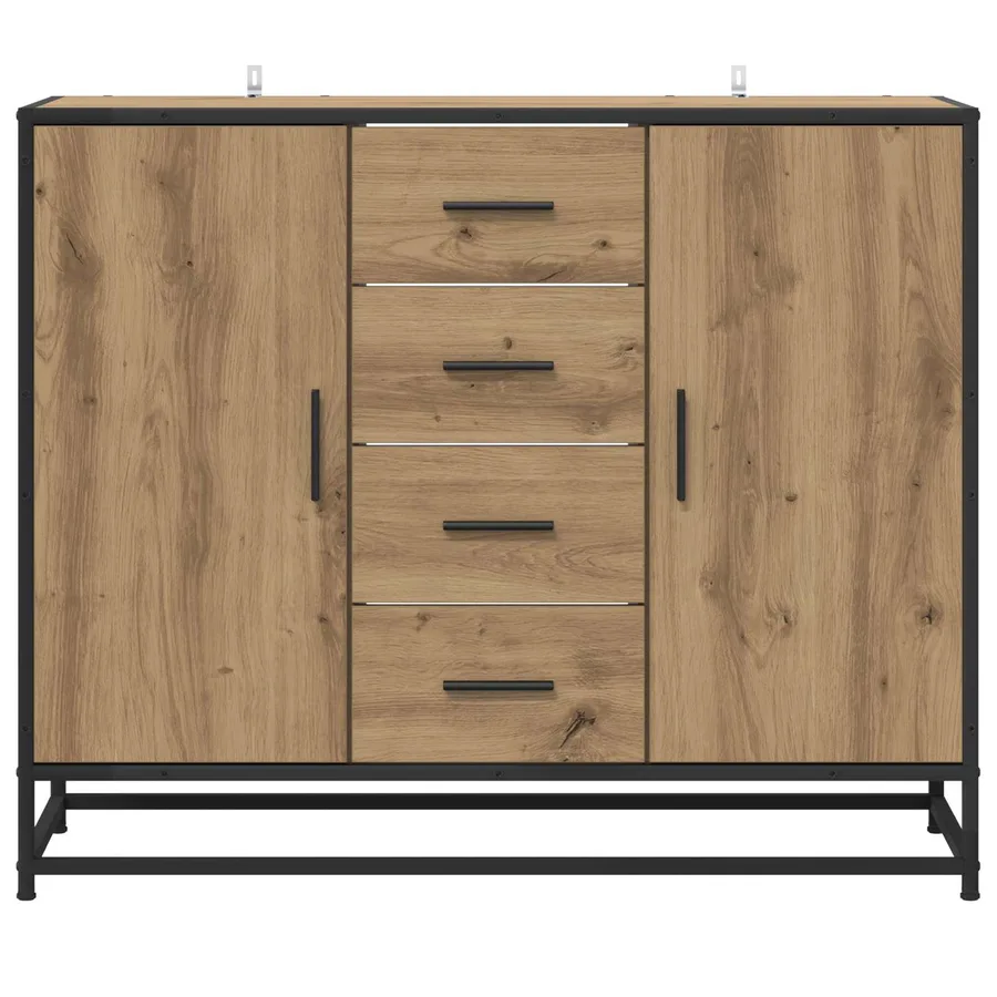 Buffet Chêne artisanal 92 x 35 x 76 cm Bois d'ingénierie - 4