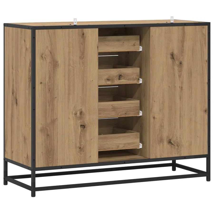Buffet Chêne artisanal 92 x 35 x 76 cm Bois d'ingénierie - 6