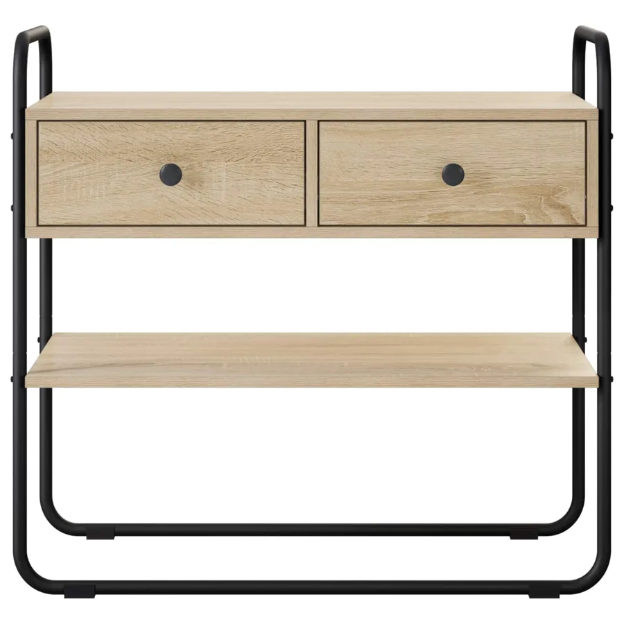 Table console Chêne Sonoma 100 x 40 x 75 cm Bois d'ingénierie - 5
