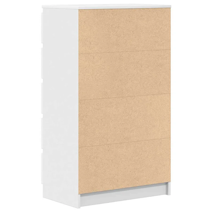 Commode Blanc 60x36x103 cm Bois d'ingénierie - 6