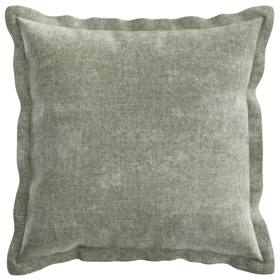 Housse de coussin 12 pcs HOUTEN Vert 50 x 50 cm Tissu Chenille - 2