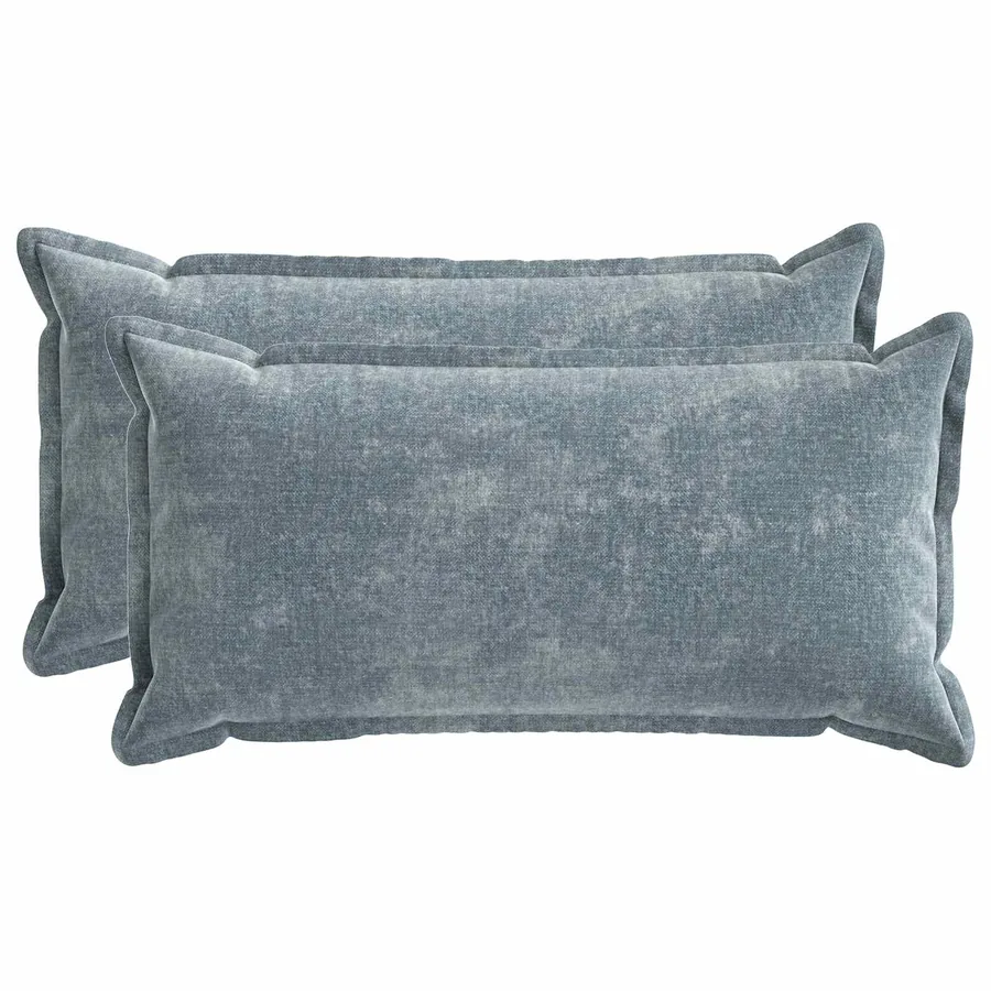 Housse de coussin 2 pcs HOUTEN Bleu clair 40 x 80 cm
