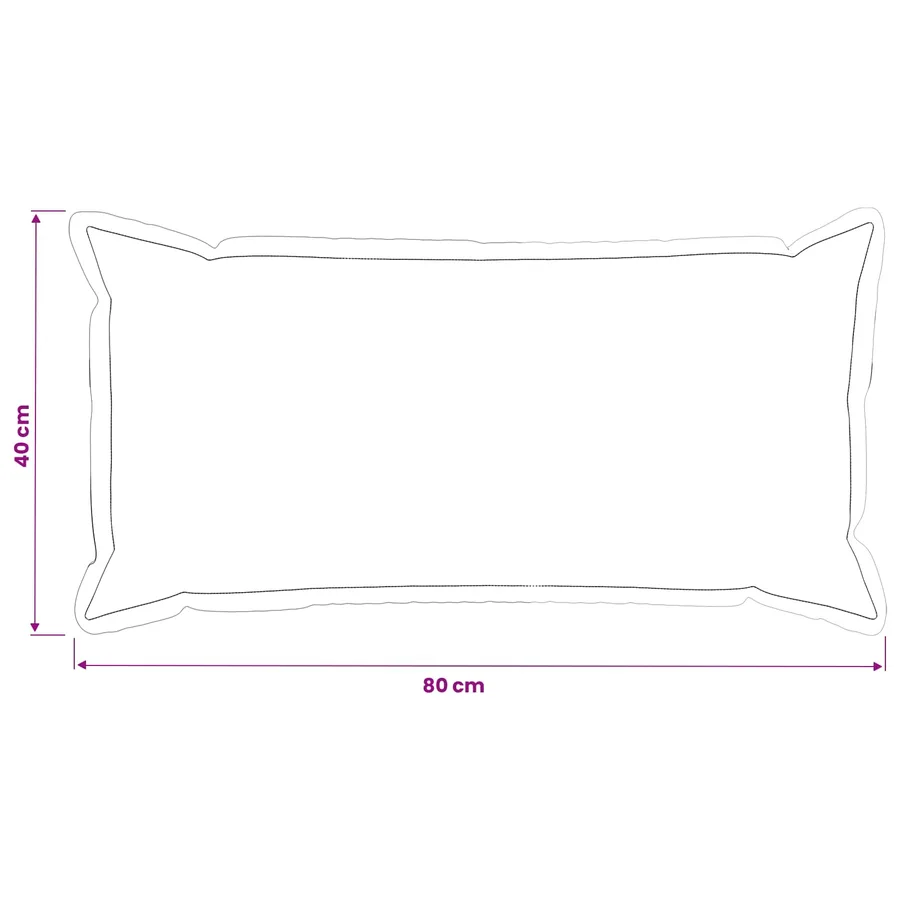 Housse de coussin 2 pcs HOUTEN Bleu clair 40 x 80 cm - 7