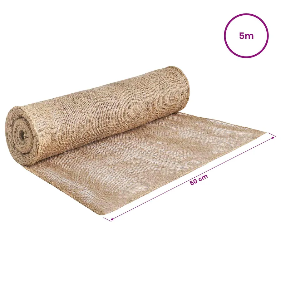 Rouleau de jute Naturel 50 x 500 cm - 6